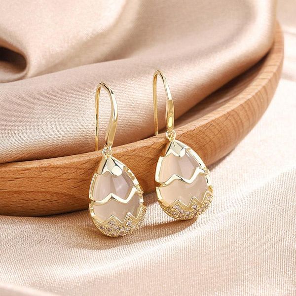 dangle & chandelier elegant piecing drop earrings for women female gold color with waterdrop shaped opal stone retro accessories jewellry kc, Silver
dangle & chandelier elegant piecing drop earrings for women female gold color with waterdrop shaped opal stone retro accessories jewellry kc, Silver