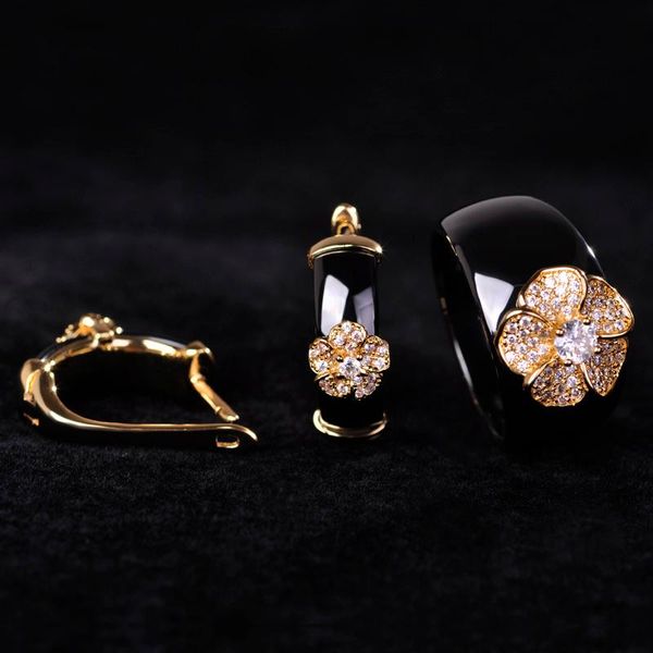 earrings & necklace black/white ceramic earrings&rings sets zircon crystal flower aretes copper wide ring porcelain schmuck set christma, Silver
earrings & necklace black/white ceramic earrings&rings sets zircon crystal flower aretes copper wide ring porcelain schmuck set christma, Silver