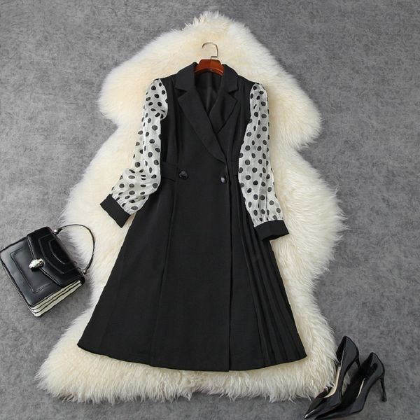 casual dresses celebrities party dress autumn women blazer collar patchwork polka dot vintage sweet ladies winter shirt lbwh, Black;gray
casual dresses celebrities party dress autumn women blazer collar patchwork polka dot vintage sweet ladies winter shirt lbwh, Black;gray