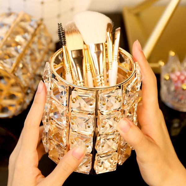 gold acrylic cosmetic organizer makeup brush container storage box holder lipstick pencil comb vase boxes & bins
gold acrylic cosmetic organizer makeup brush container storage box holder lipstick pencil comb vase boxes & bins
