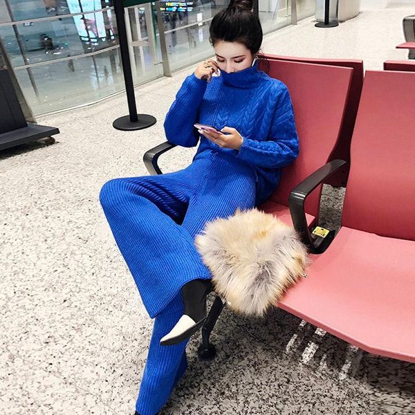 women's two piece pants 2021 autumn winter women elagant knitting two-piece set female turtleneck sweater wide-legged suits lady solid, White
women's two piece pants 2021 autumn winter women elagant knitting two-piece set female turtleneck sweater wide-legged suits lady solid, White