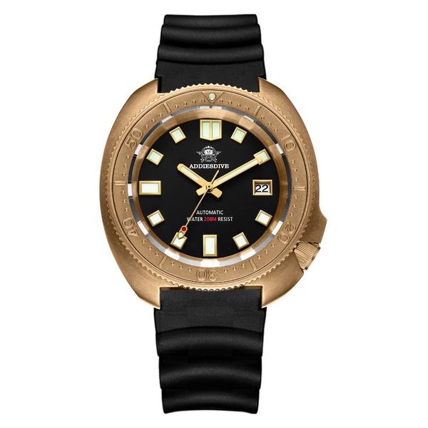 wristwatches addies dive 2104 men automatic watch nh35 black rubber strap c3 super luminous cusn8 bronze case 200m diving watches, Slivery;brown
wristwatches addies dive 2104 men automatic watch nh35 black rubber strap c3 super luminous cusn8 bronze case 200m diving watches, Slivery;brown