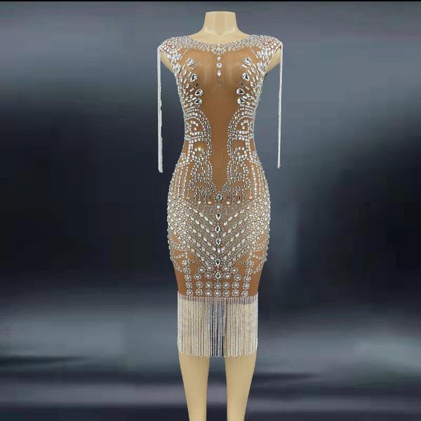 stage wear luxurious crystal transparent long dress evening birthday wedding celebrate rhinestones chain fringes prom party show, Black;red
stage wear luxurious crystal transparent long dress evening birthday wedding celebrate rhinestones chain fringes prom party show, Black;red