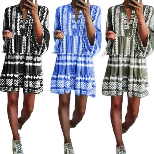 flare bell t-shirt shreds clothes low v deep sukienka digital fingerprint dress short for vacation, Black;gray
flare bell t-shirt shreds clothes low v deep sukienka digital fingerprint dress short for vacation, Black;gray