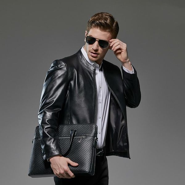men's leather & faux spring-autumn, sheepskin, genuine leather, jacket, plus size, 8xl, jaqueta de, Black
men's leather & faux spring-autumn, sheepskin, genuine leather, jacket, plus size, 8xl, jaqueta de, Black