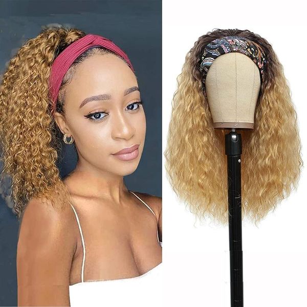 synthetic wigs water wave headband for black women synthetics wig attached with ombre honey blonde color
synthetic wigs water wave headband for black women synthetics wig attached with ombre honey blonde color