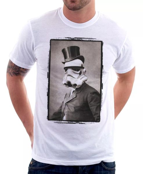 sir stormtrooper portrait darth vader funny white t-shirt oz9771, White;black 
sir stormtrooper portrait darth vader funny white t-shirt oz9771, White;black