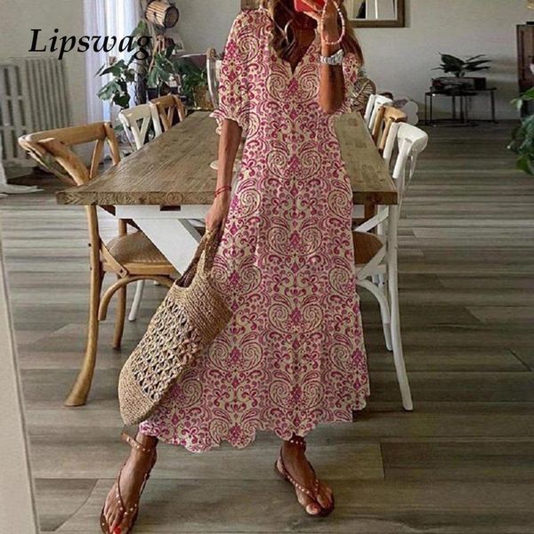 party dresses floar print v-neck women dress summer half sleeve long maxi autumn spring elegant ruffle a-line loose ladies, White;black
party dresses floar print v-neck women dress summer half sleeve long maxi autumn spring elegant ruffle a-line loose ladies, White;black