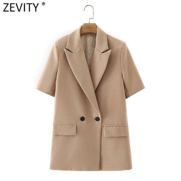 zevity women fashion short sleeve fitting blazer coat office ladies pockets casual suits double breasted chic summer ct672 210419, White;black
zevity women fashion short sleeve fitting blazer coat office ladies pockets casual suits double breasted chic summer ct672 210419, White;black