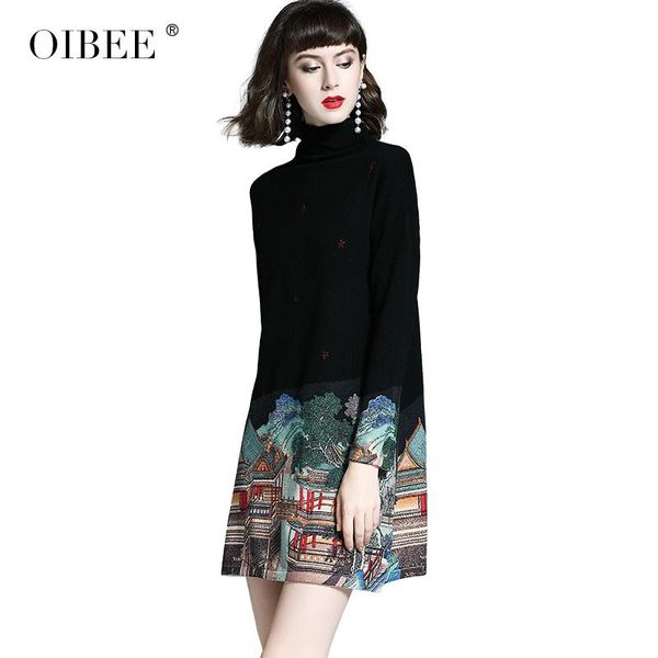 casual dresses oibee2021 autumn and winter women's high-neck positioning printing long-sleeved fashion slimming bottoming sweater dress, Black;gray
casual dresses oibee2021 autumn and winter women's high-neck positioning printing long-sleeved fashion slimming bottoming sweater dress, Black;gray