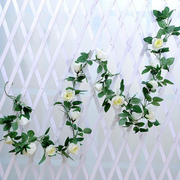 quality 2.2m artificial flower garland decoration plastic flowers wedding engagement rose cane decorative & wreaths
quality 2.2m artificial flower garland decoration plastic flowers wedding engagement rose cane decorative & wreaths
