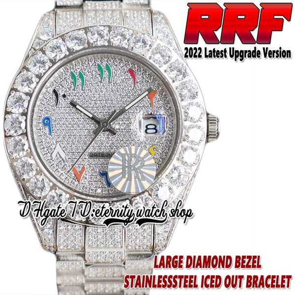 2022 rrf 126234 126200 automatic mechanical 42mm mens watch 126334 paved diamonds rainbow arabic dial fully iced out diamond 316l steel brac, Slivery;brown
2022 rrf 126234 126200 automatic mechanical 42mm mens watch 126334 paved diamonds rainbow arabic dial fully iced out diamond 316l steel brac, Slivery;brown
