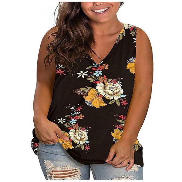 women's tanks & camis 2021 lady casual plus-size printing v-neck sleeveness loose vest blouses, White
women's tanks & camis 2021 lady casual plus-size printing v-neck sleeveness loose vest blouses, White