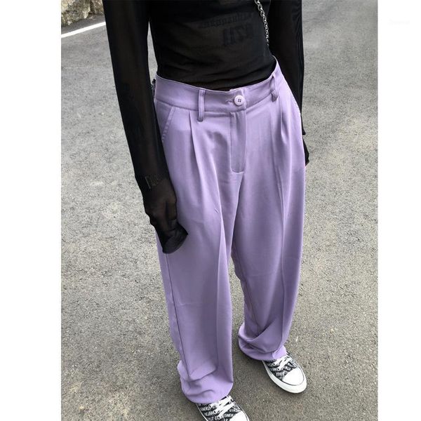 women's pants & capris soot-purple light trousers women wide leg high waist, Black;white
women's pants & capris soot-purple light trousers women wide leg high waist, Black;white