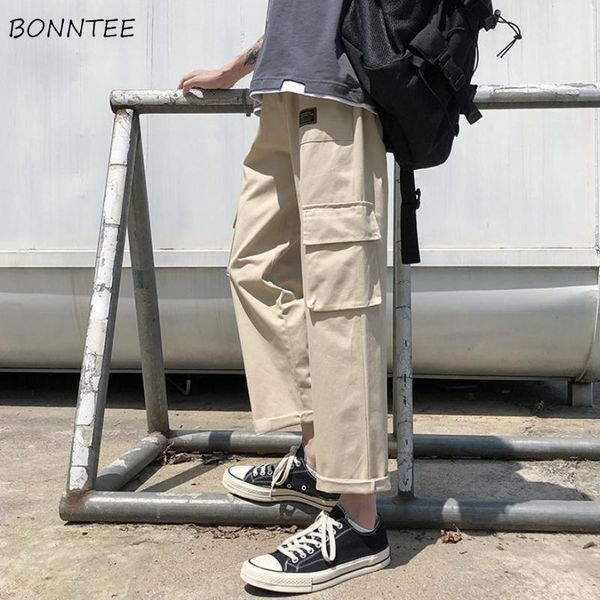 men's pants casual men loose elastic waist pockets straight vintage trousers summer all-match safari style retro youth fashion, Black
men's pants casual men loose elastic waist pockets straight vintage trousers summer all-match safari style retro youth fashion, Black