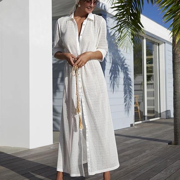 women's swimwear 2021 bikini cover up long beach dress kaftan mesh vestido playa mujer swimsuit pareo plage kimono summer, White;black
women's swimwear 2021 bikini cover up long beach dress kaftan mesh vestido playa mujer swimsuit pareo plage kimono summer, White;black