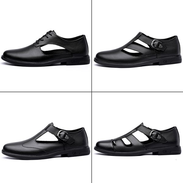 sandals estilo italiano verão negócio vestido sandálias homens de couro genuÃno sapatos artesanal sandalias tamanho gran pptu, Black
sandals estilo italiano verão negócio vestido sandálias homens de couro genuÃno sapatos artesanal sandalias tamanho gran pptu, Black