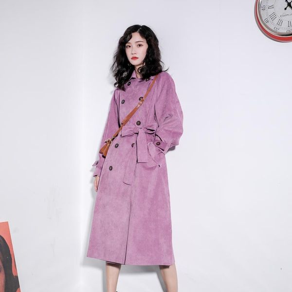 women's trench coats zcsmll taro purple corduroy mid-length windbreaker women 2021 autumn retro solid color belt jacket, Tan;black
women's trench coats zcsmll taro purple corduroy mid-length windbreaker women 2021 autumn retro solid color belt jacket, Tan;black