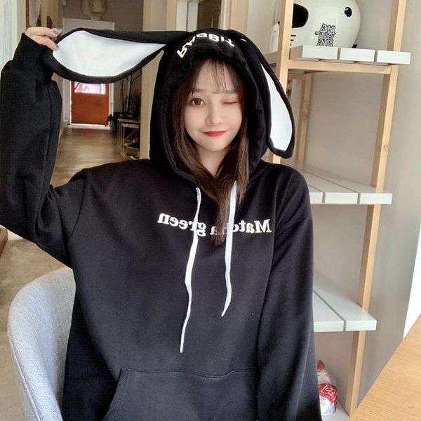 women's hoodies & sweatshirts ear sweatshirt hoodie women streetwear autumn loose spring cute japan harajuku high street clothes, Black
women's hoodies & sweatshirts ear sweatshirt hoodie women streetwear autumn loose spring cute japan harajuku high street clothes, Black