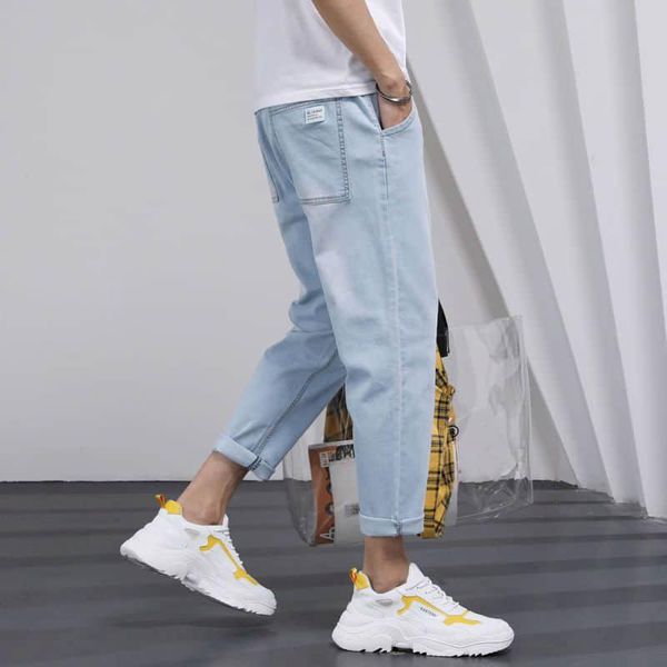men's jeans denim for men hong kong style summer pant women loose straight jean couple students korean autumn goth pants, Blue
men's jeans denim for men hong kong style summer pant women loose straight jean couple students korean autumn goth pants, Blue
