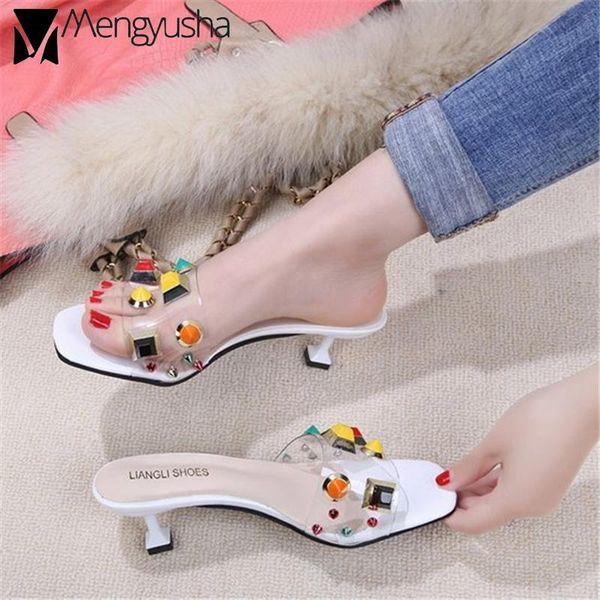 slippers women high heels slides summer transparent jelly shoes korean colorful big studs crystal slip on beach sandals open toe, Black
slippers women high heels slides summer transparent jelly shoes korean colorful big studs crystal slip on beach sandals open toe, Black