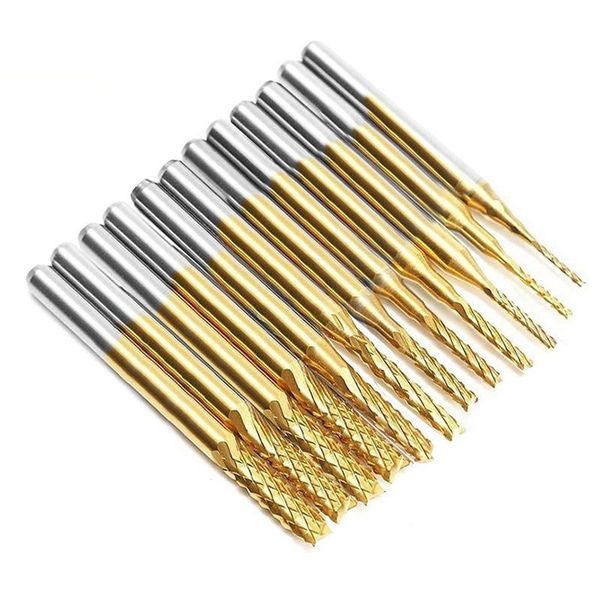 professional drill bits 12 pcs titanium nose end mill 0.8-3.17 mm engraving cnc rotary burrs set tool coat carbide pcb milling cutter
professional drill bits 12 pcs titanium nose end mill 0.8-3.17 mm engraving cnc rotary burrs set tool coat carbide pcb milling cutter