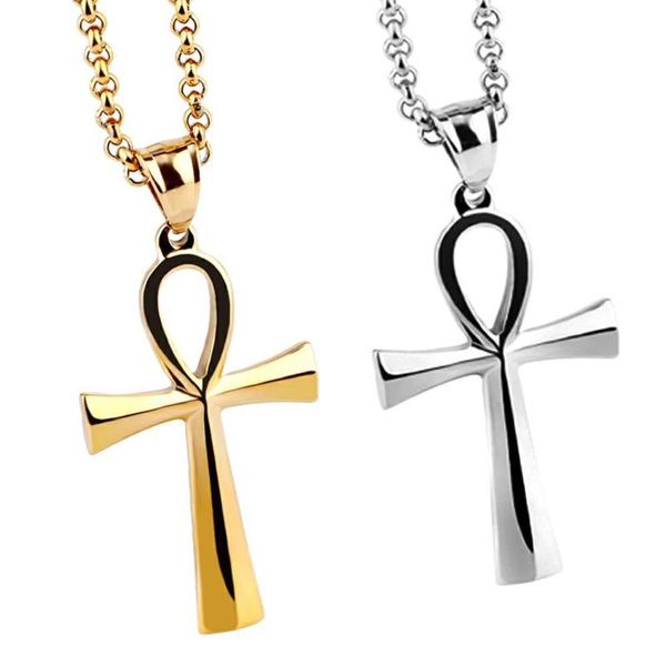 pendant necklaces egyptian cross shape stainless steel men pendants chain punk for boyfriend male jewelry creativity gift wholesale, Silver
pendant necklaces egyptian cross shape stainless steel men pendants chain punk for boyfriend male jewelry creativity gift wholesale, Silver