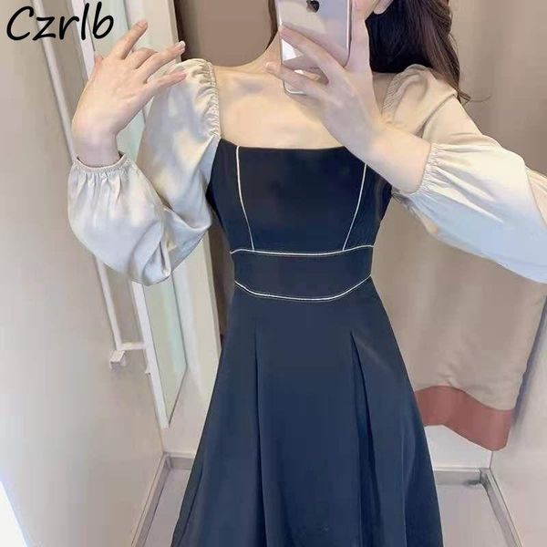 casual dresses dress women arrival french vintage square collar tunic elegant female party slim sleeve mid-calf vestidos, Black;gray
casual dresses dress women arrival french vintage square collar tunic elegant female party slim sleeve mid-calf vestidos, Black;gray