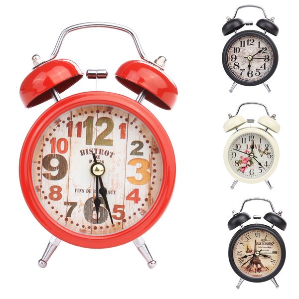 european style with light in bedroom creative metal alarm clock 
european style with light in bedroom creative metal alarm clock