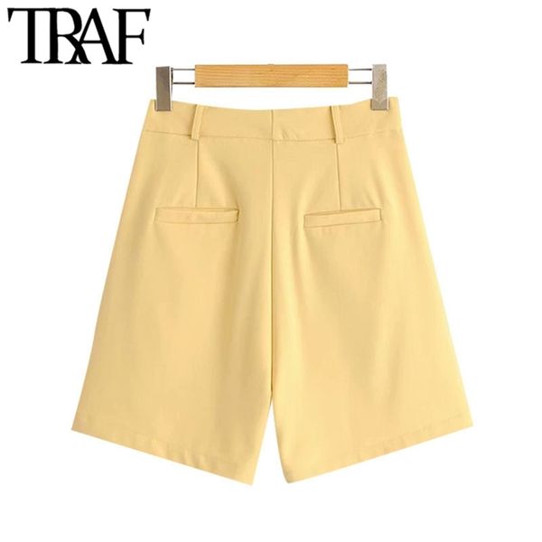 traf women chic fashion office wear straight shorts vintage high waist zipper fly pockets female short pants mujer, White;black
traf women chic fashion office wear straight shorts vintage high waist zipper fly pockets female short pants mujer, White;black