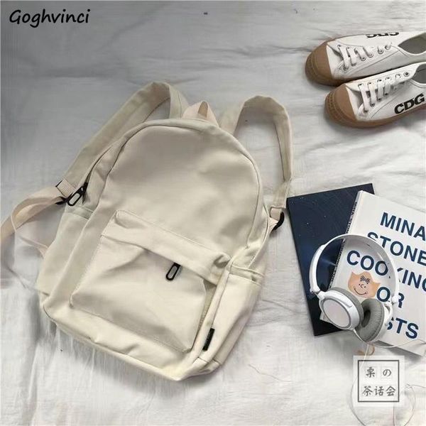 school bags solid nylon fabric student backpack black white girl college bag kawaii trendy korean style ulzzang harajuku ins
school bags solid nylon fabric student backpack black white girl college bag kawaii trendy korean style ulzzang harajuku ins