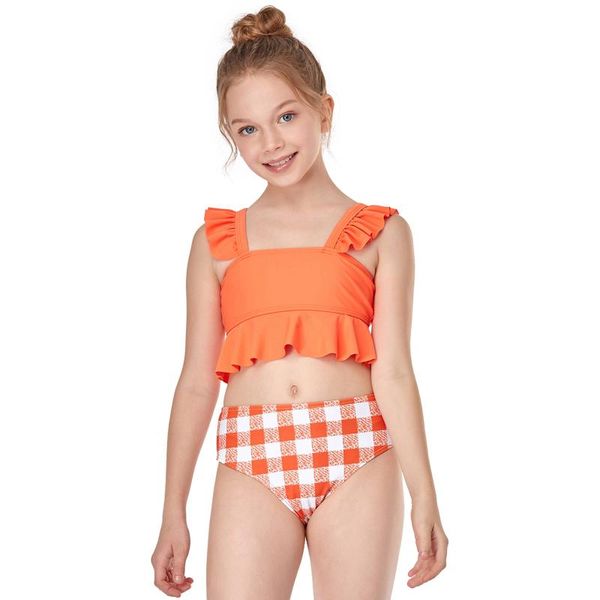 women's swimwear toddler baby kids girls ruffles print two piece swimsuit bathing beach, White;black
women's swimwear toddler baby kids girls ruffles print two piece swimsuit bathing beach, White;black