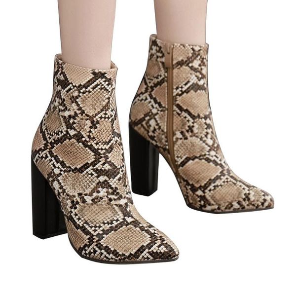 boots sagace women 2021 fashion plus size pointed toe zipper thick ankle high heel shoes snake jy30, Black
boots sagace women 2021 fashion plus size pointed toe zipper thick ankle high heel shoes snake jy30, Black