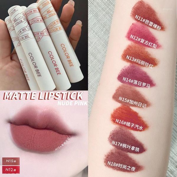 bee velvet matte liquid lipstick waterproof lip gloss long lasting women red tint beauty cosmetic1
bee velvet matte liquid lipstick waterproof lip gloss long lasting women red tint beauty cosmetic1