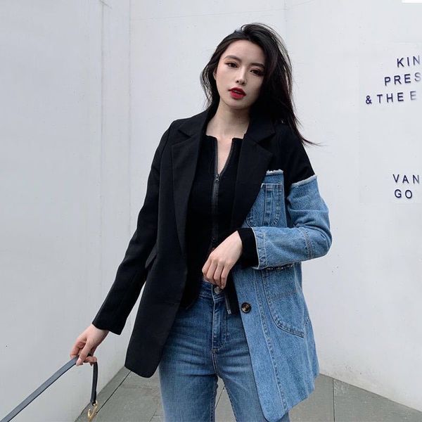 women's jackets unscheduled loose jacket with sewing, women's slim denim jacket, asymmetric fashion, autumn nfzy, Black;brown
women's jackets unscheduled loose jacket with sewing, women's slim denim jacket, asymmetric fashion, autumn nfzy, Black;brown