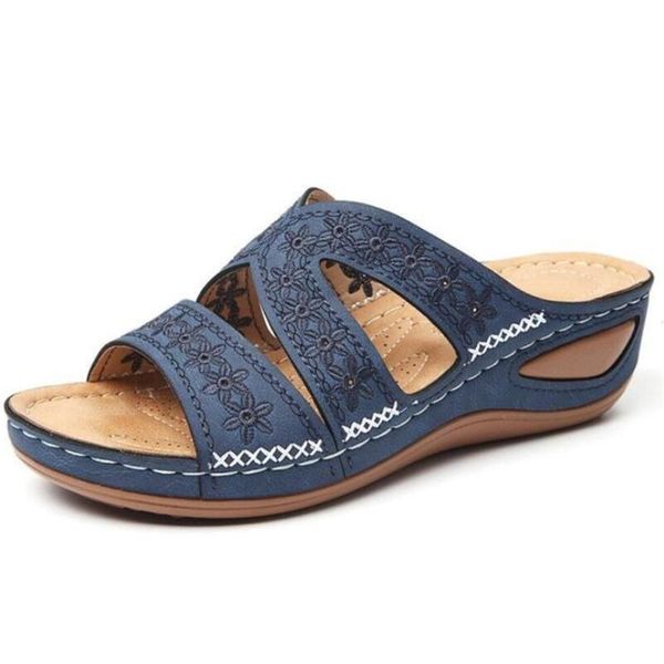 designer women's sandals large size wedge heel mid-heel stitching perforated slippers casual shoes, Black
designer women's sandals large size wedge heel mid-heel stitching perforated slippers casual shoes, Black