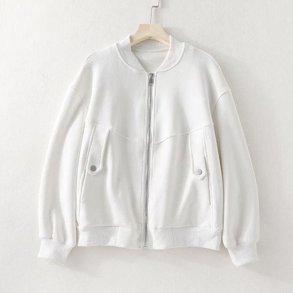 women's jackets autumn jacket women casual sstyle standard length loose coat solid color round neck long sleeve zipper placket s18821, Black;brown
women's jackets autumn jacket women casual sstyle standard length loose coat solid color round neck long sleeve zipper placket s18821, Black;brown