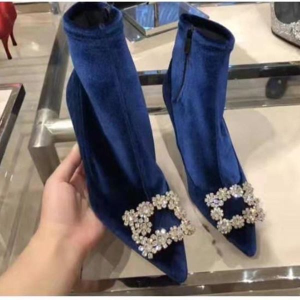 boots black velvet women pointed stiletto high heel elastic short fine rhinestone square buckle socks boot
boots black velvet women pointed stiletto high heel elastic short fine rhinestone square buckle socks boot