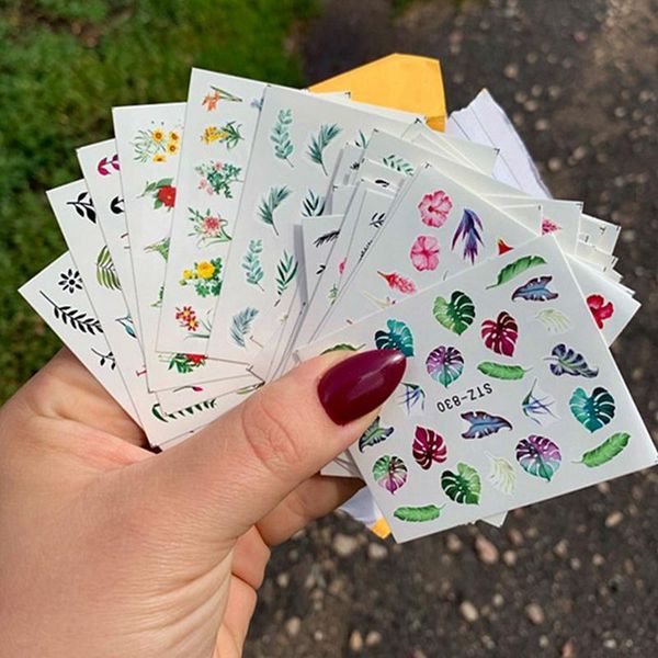 stickers & decals 40designs/set watercolor nail sticker mixed ink flower floral/leaves art water transfer manicure tattoos sliders &*&, Black
stickers & decals 40designs/set watercolor nail sticker mixed ink flower floral/leaves art water transfer manicure tattoos sliders &*&, Black