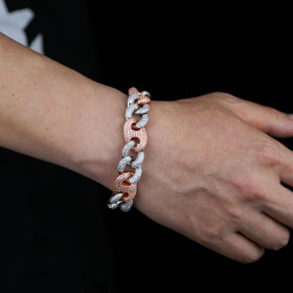 charm bracelets hip hop two tone lock clasp heavy iced out cuban for men women fashion chain cubic zircon link rock jewelry, Golden;silver
charm bracelets hip hop two tone lock clasp heavy iced out cuban for men women fashion chain cubic zircon link rock jewelry, Golden;silver