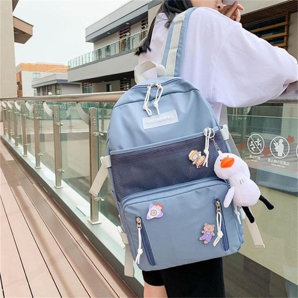 school bags korean style white children backpacks nylon solid casual middle student satchel for girl women teens travelling
school bags korean style white children backpacks nylon solid casual middle student satchel for girl women teens travelling