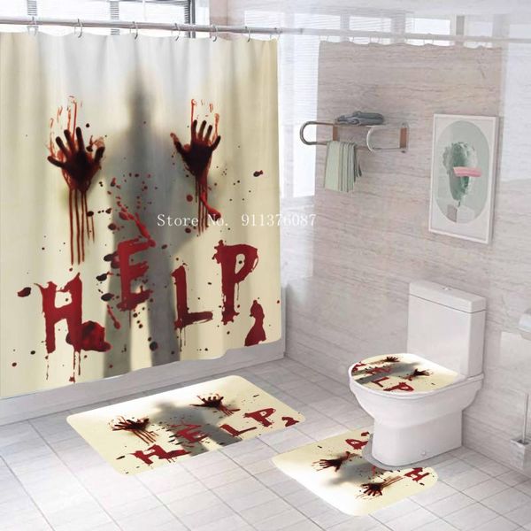 curtain & drapes halloween horror bloodstain washable shower set home decor bath mat toilet lid cover flannel bathroom non-slip carpet
curtain & drapes halloween horror bloodstain washable shower set home decor bath mat toilet lid cover flannel bathroom non-slip carpet