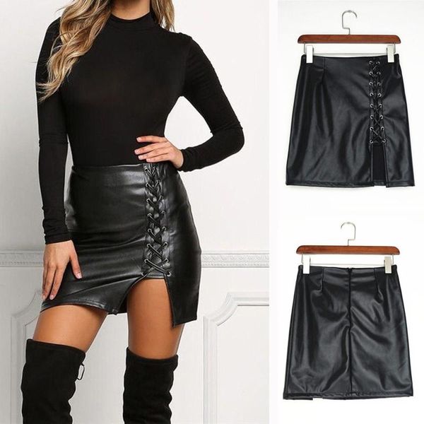 skirts black pu women's leather skirt summer front split pencil midi elegant high waist sheath wrap with belt 2021
skirts black pu women's leather skirt summer front split pencil midi elegant high waist sheath wrap with belt 2021