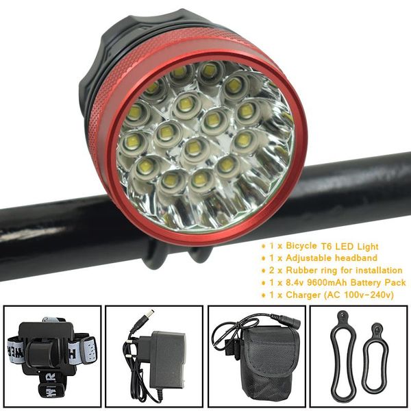 40000lumens bicycle front light headlight bike led 3 modes 16 * xml-t6 outdoor night riding lighting accessories lights
40000lumens bicycle front light headlight bike led 3 modes 16 * xml-t6 outdoor night riding lighting accessories lights