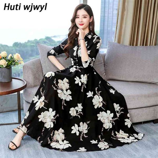korean floral chiffon midi dress autumn casual plus size long sleeve women vintage bodycon party black maxi vestidos 210528, Black;gray
korean floral chiffon midi dress autumn casual plus size long sleeve women vintage bodycon party black maxi vestidos 210528, Black;gray