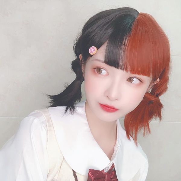 synthetic wigs headgear wig high temperature resistant fiber female long straight hair orange black color matching lolita
synthetic wigs headgear wig high temperature resistant fiber female long straight hair orange black color matching lolita