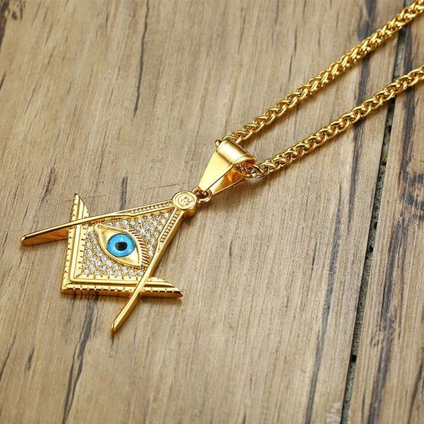 pendant necklaces necklace mens evil eyes fashion gold chain stainless steel large hip hop crystal jewelry on the neck, Silver
pendant necklaces necklace mens evil eyes fashion gold chain stainless steel large hip hop crystal jewelry on the neck, Silver