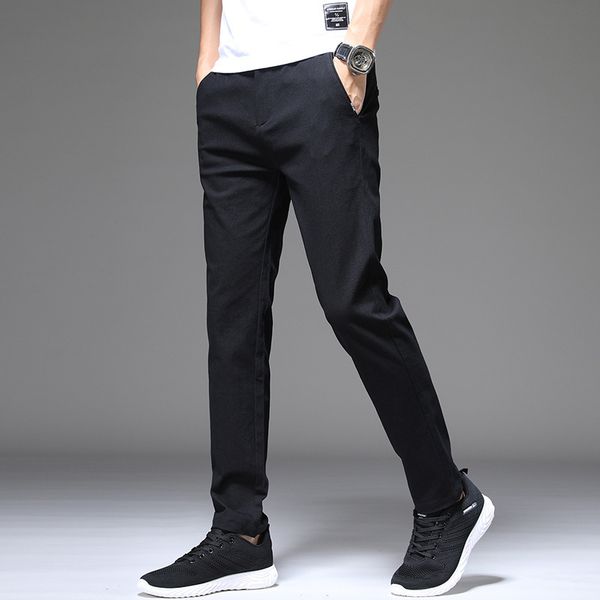 2021 men's spring korean casual pants fashion urban small straight youth sports, Black
2021 men's spring korean casual pants fashion urban small straight youth sports, Black