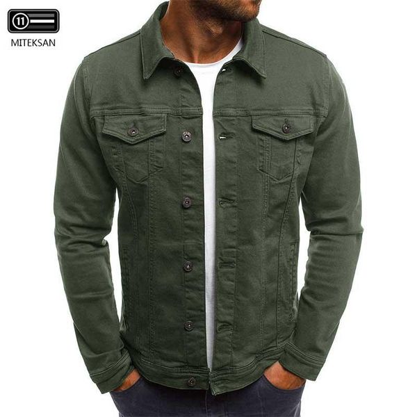 men's jackets miteksan 2021 denim jacket men streetwear casual solid veste homme autumn winter fashion coats male clothes hip hop slim, Black;brown
men's jackets miteksan 2021 denim jacket men streetwear casual solid veste homme autumn winter fashion coats male clothes hip hop slim, Black;brown