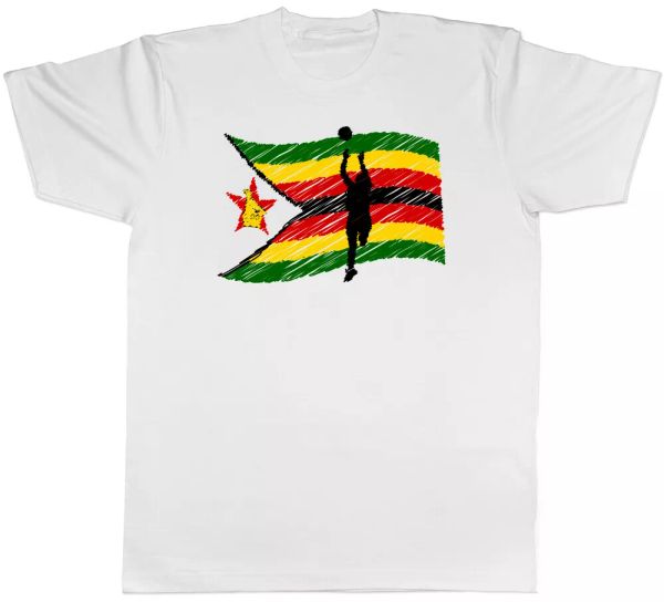 Zimbabwe Netball Mens T-Shirt, White;black
Zimbabwe Netball Mens T-Shirt, White;black